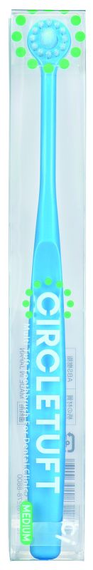 Queen CIRCLE TUFT S комбінована зубна щітка 2 в 1 для дорослих_монопучок +  щітка в мініатюрній головці_підходить для підлітків рожева