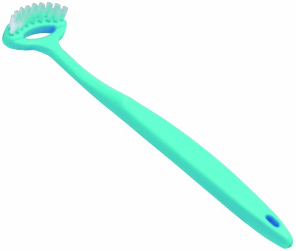 Щітка для язика Tongue Cleaner Made in Japan очищає поверхню не пошкоджуючи смакових рецепторів та приємна на дотик_блакитна
